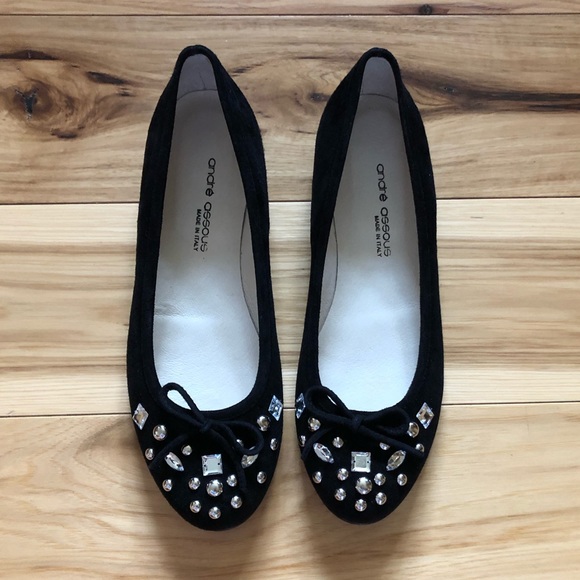 Andre Assous Suede Flats - Picture 3 of 8